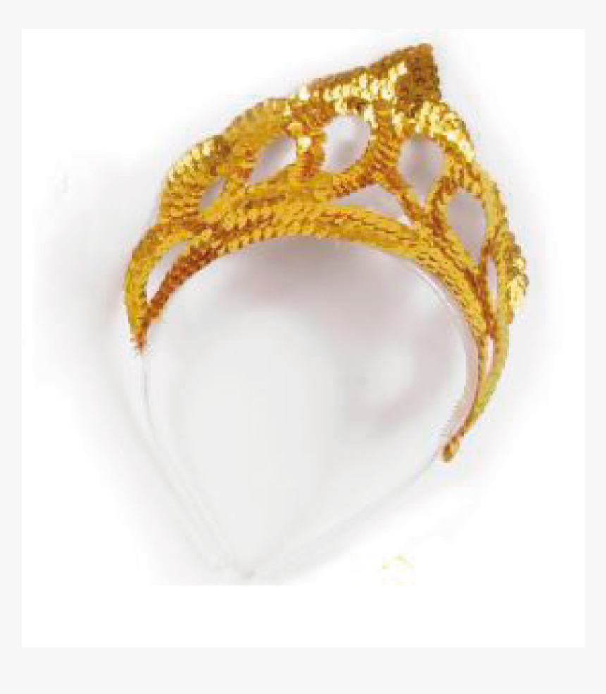 Tiara Lentejuelas Dorada Cotillón Disfraz - Ring, HD Png Download