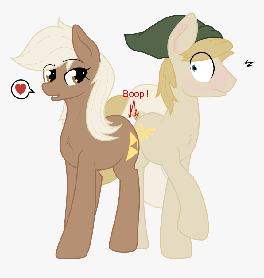 Epona Butt Booping Linkpone
original Sketch By @anearbyanimal - Cartoon, HD Png Download