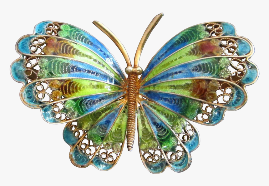 Gold Butterflies Png, Transparent Png