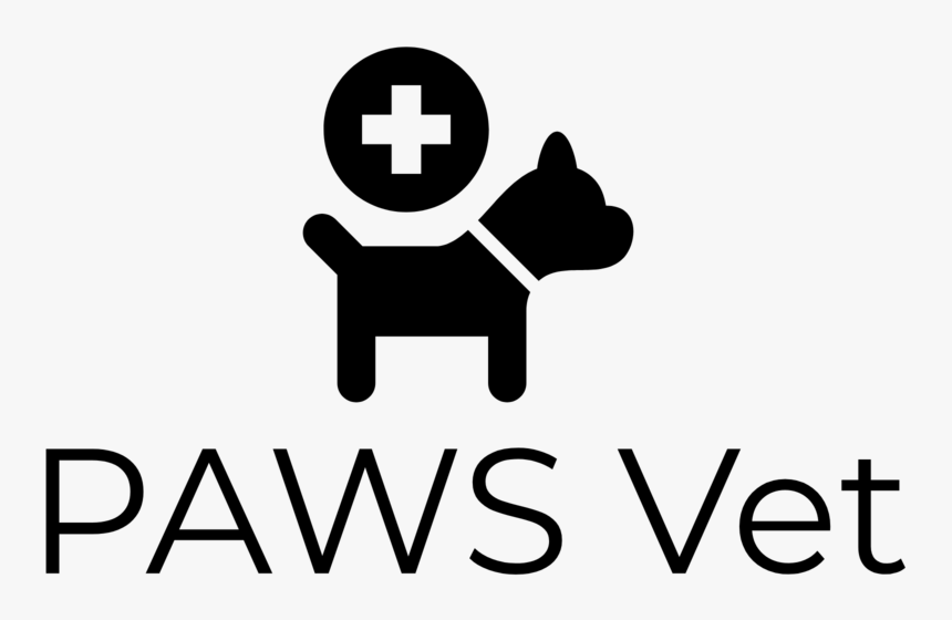 Paws Vet Logo Black - Sign, HD Png Download