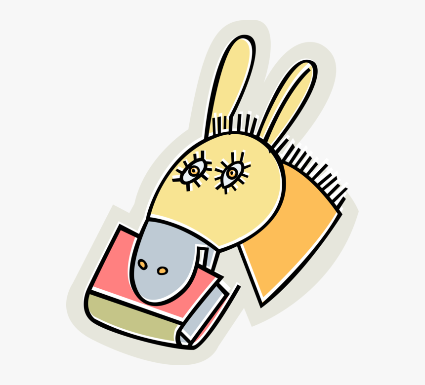 Vector Illustration Of Donkey Ass Jackass With Book - Mirror, HD Png Download