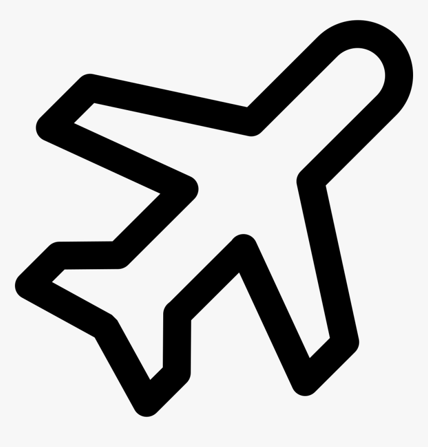 Nature - Airplane Outline Transparent Background, HD Png Download