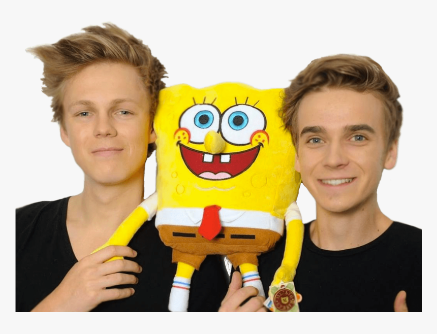 Caspar Lee And Joe Sugg Sponge Bob - Youtuber Pngs, Transparent Png