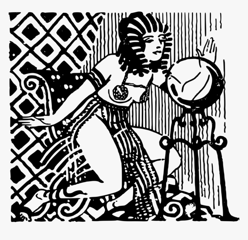 Human Behavior,recreation,art - Ancient Egypt Black And White Clipart, HD Png Download