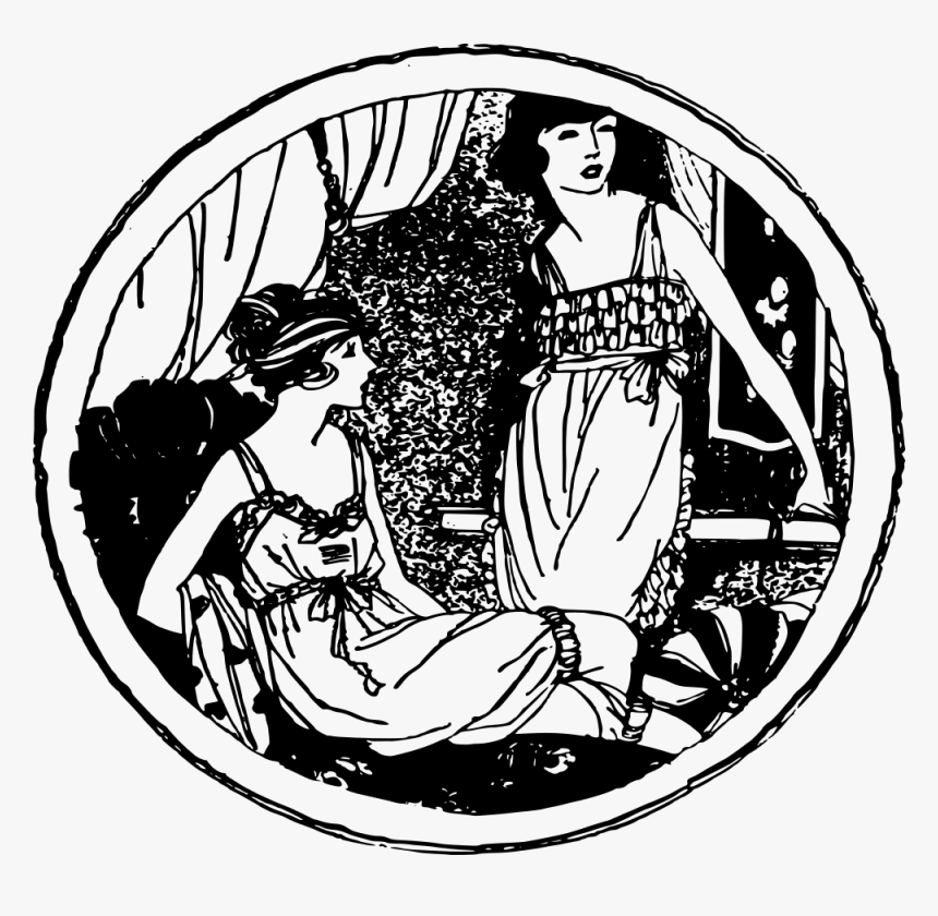 Sexy Ladies In Pjs - Clip Art, HD Png Download