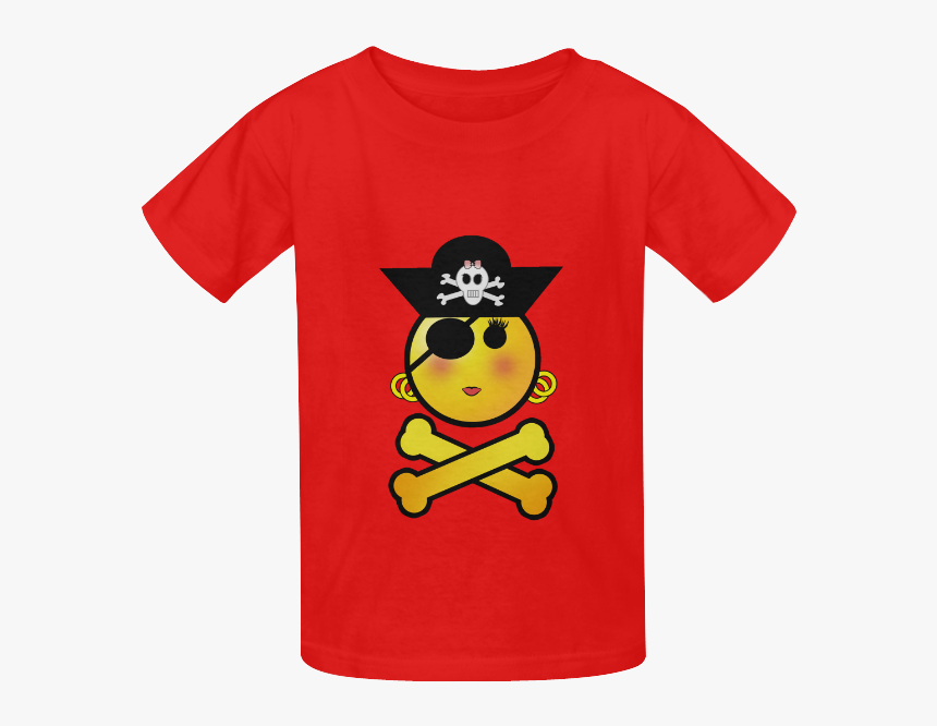 Smiley Emoji Girl Kid S Classic T-shirt - Kids T Shirt Png, Transparent Png