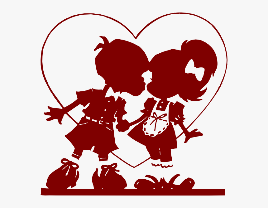 Dark Red Kiss Clip - Johnnie Taylor I Found A Love, HD Png Download