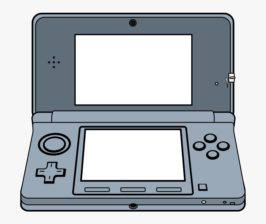 Handheld 3d Game System - Game Console Clipart, HD Png Download