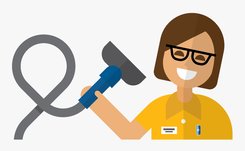 Smiling Housekeeper - Cartoon, HD Png Download