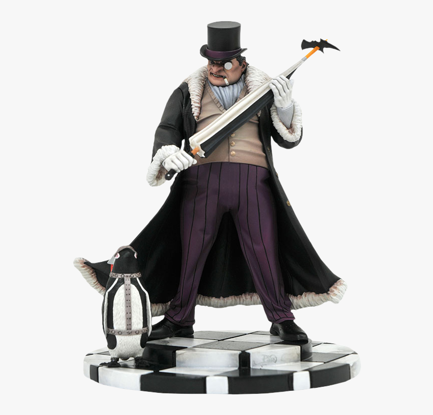 Penguin Dc Gallery 9” Pvc Diorama Statue - Birds Of Prey Harley Quinn Figure, HD Png Download