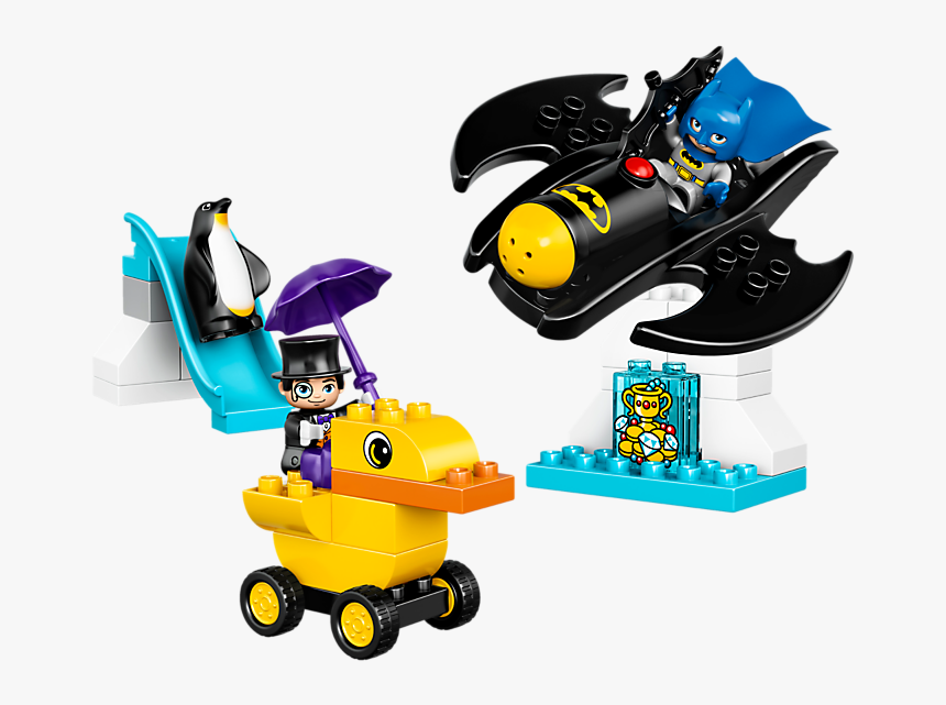 Batman And Penguin Duplo , Png Download - Lego Duplo 10823 Batwing Adventure, Transparent Png