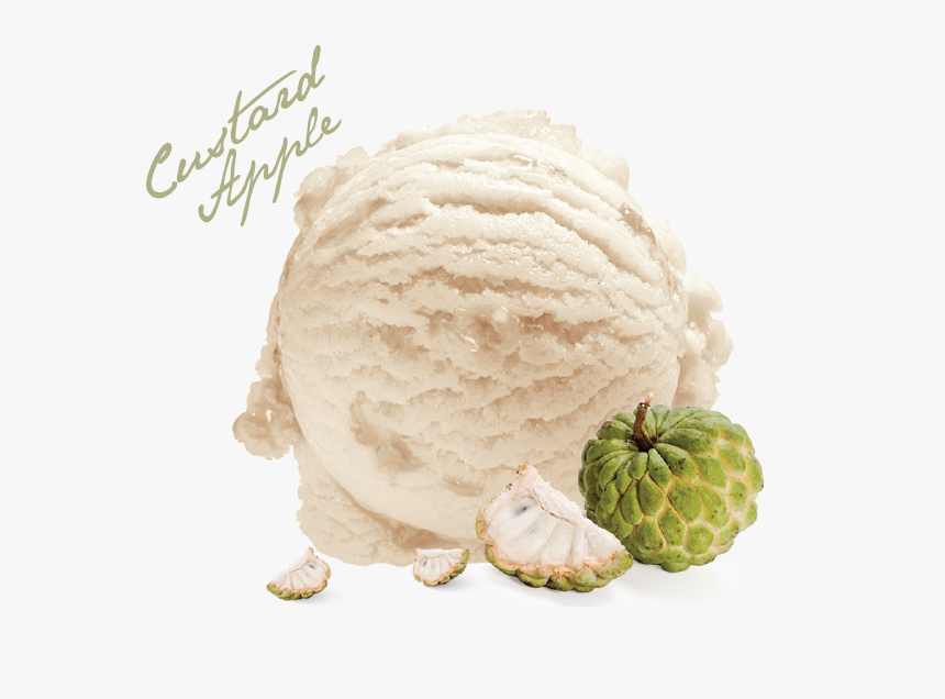 Custard Apple Ice Cream Scoop, HD Png Download