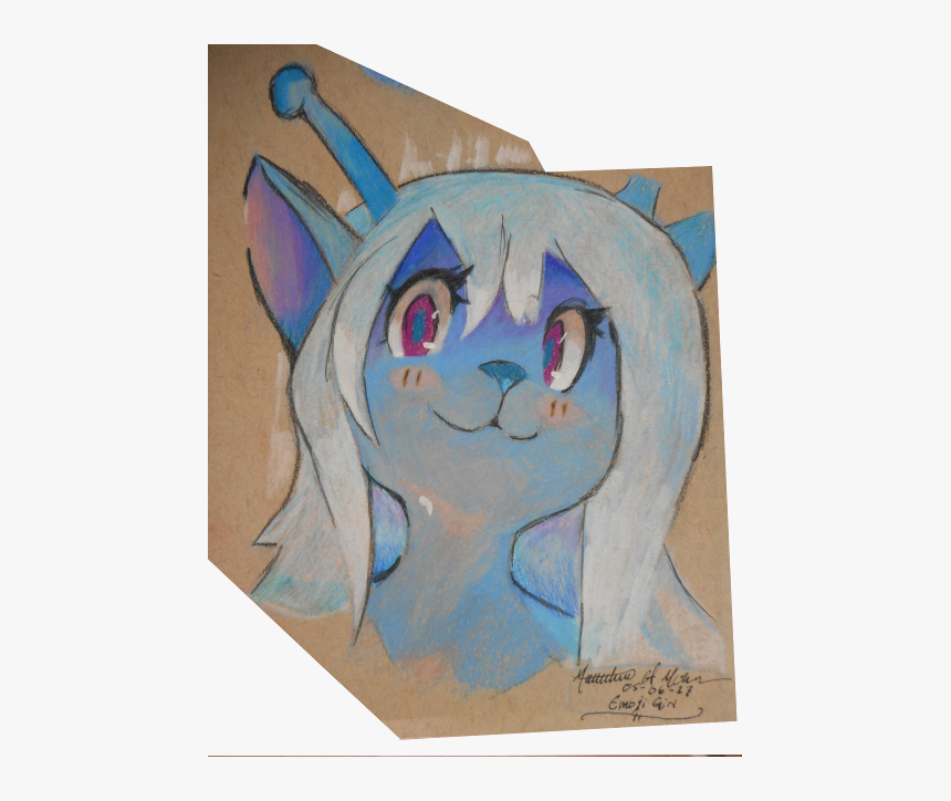 Emoji Girl - Child Art, HD Png Download