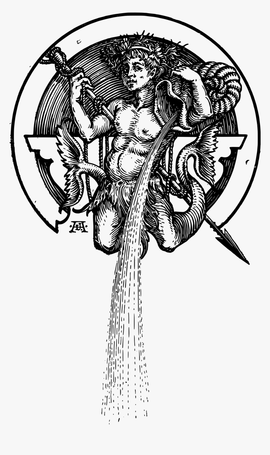 Water Bearer Aquarius Woman Art, HD Png Download