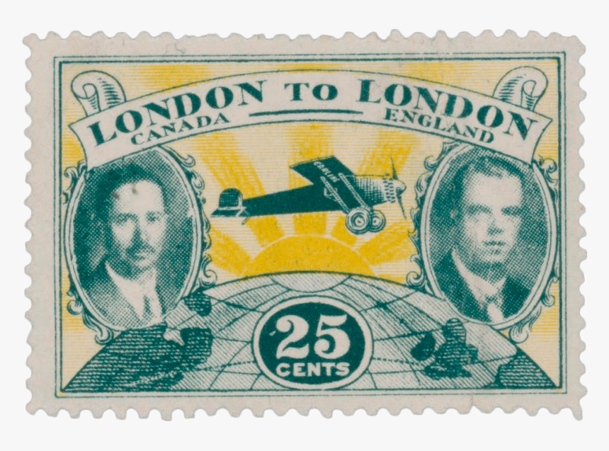 London To London Flight Stamp, - Expensive Canadian Stamp, HD Png Download