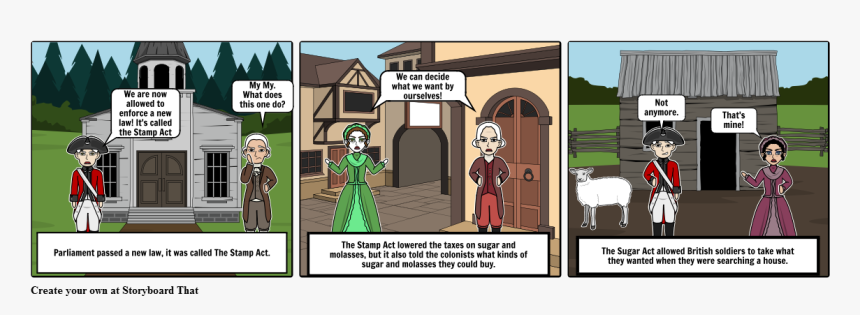 Sugar And Stamp Act Storyboard, HD Png Download