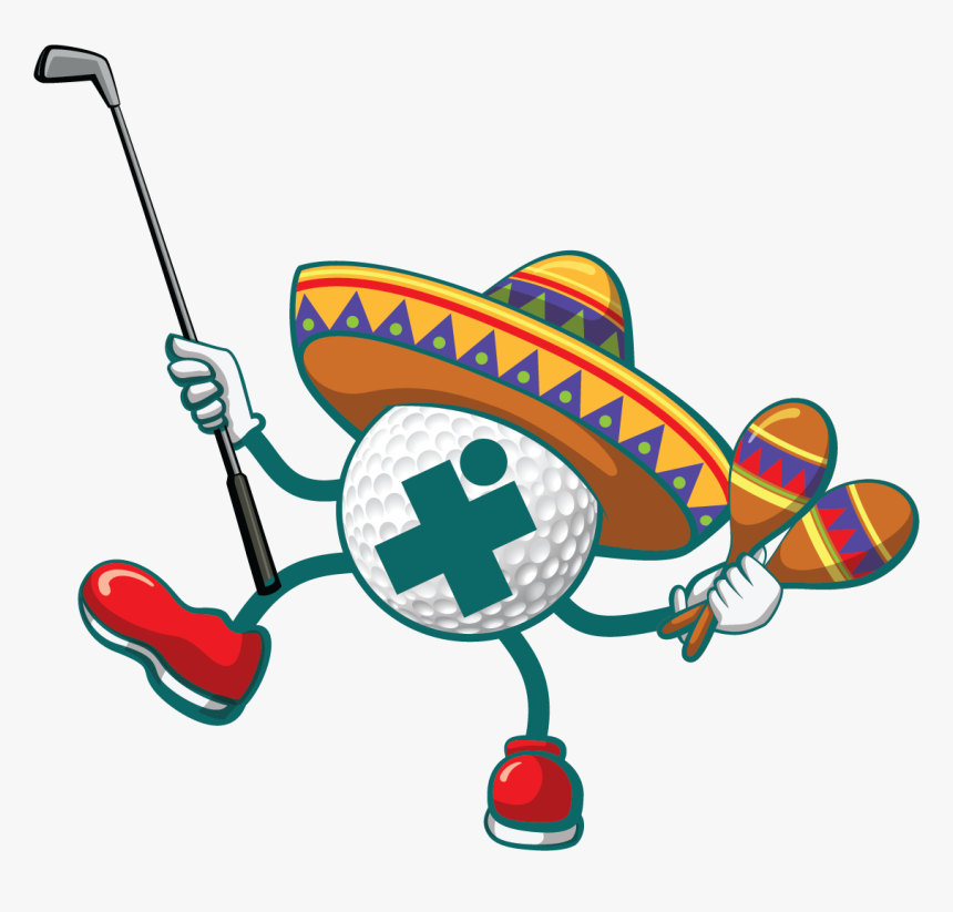 Dancing Golf Ball Clipart , Png Download - Cinco De Mayo Golf, Transparent Png