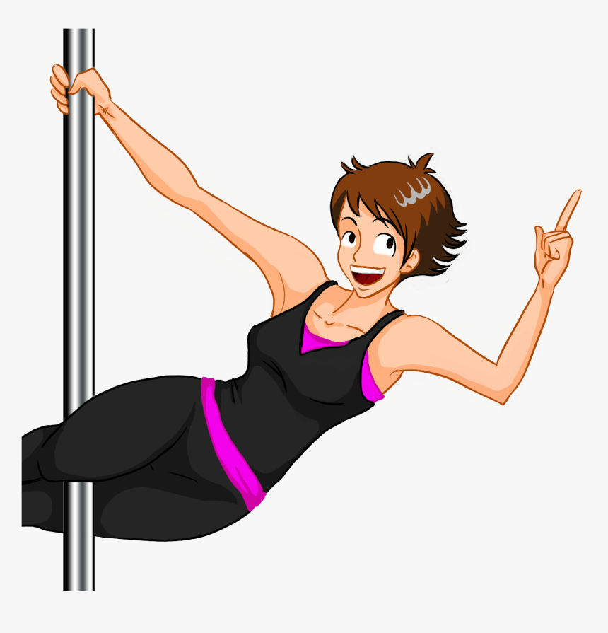 Transparent Pole Dancer Clipart - Pole Dance, HD Png Download