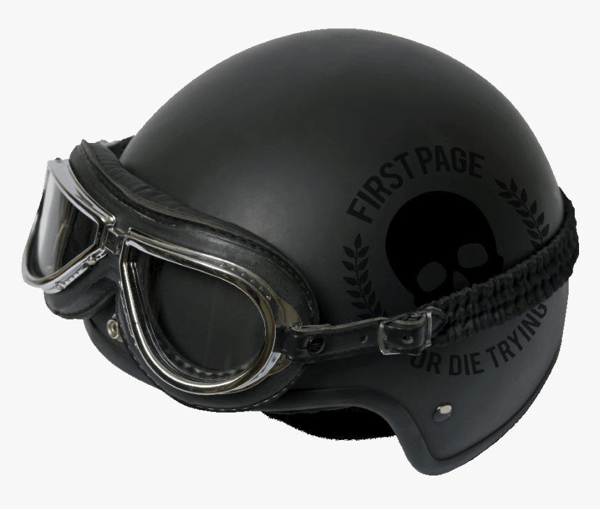 Biker Helmet With First Page Or Die Trying Decal - Hard Hat, HD Png Download