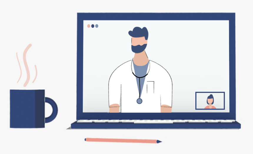 Thyroid Telemedicine - Cartoon, HD Png Download