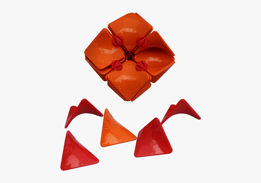 Rhombic Dodecahedron Assembly Resized - Triangle, HD Png Download