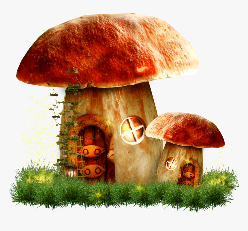 Mushroom House Png, Transparent Png