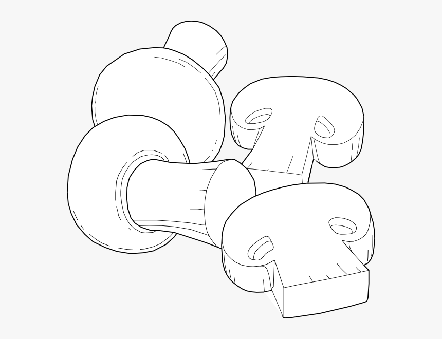 Mushroom Clipart Outline Png, Transparent Png
