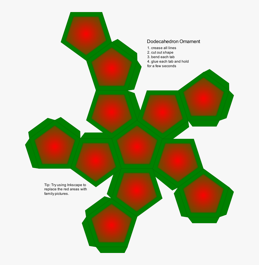 Dodecahedron Ornament - Dodecahedron, HD Png Download