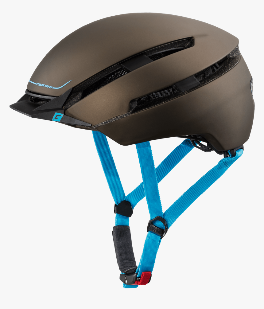 C-loom Brown Blue Rubber - Bicycle Helmet, HD Png Download