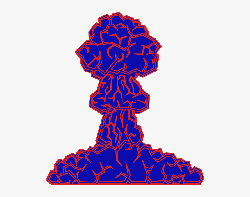 Neon Mushroom Cloud Clip Art - Mushroom Cloud Clip Art, HD Png Download