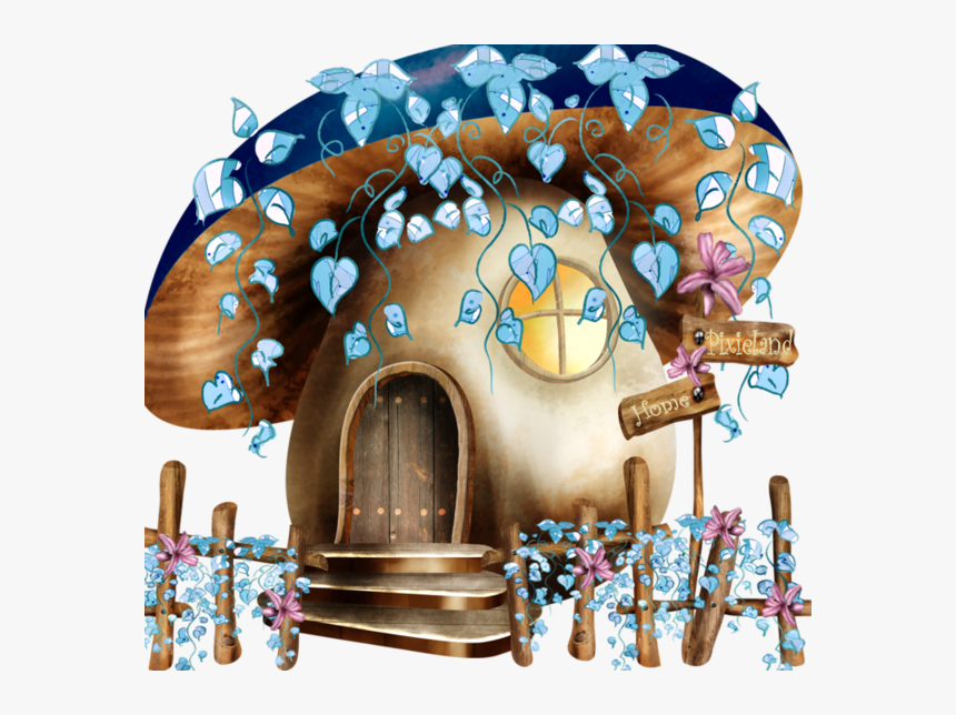 Transparent Mushroom House Clipart, HD Png Download