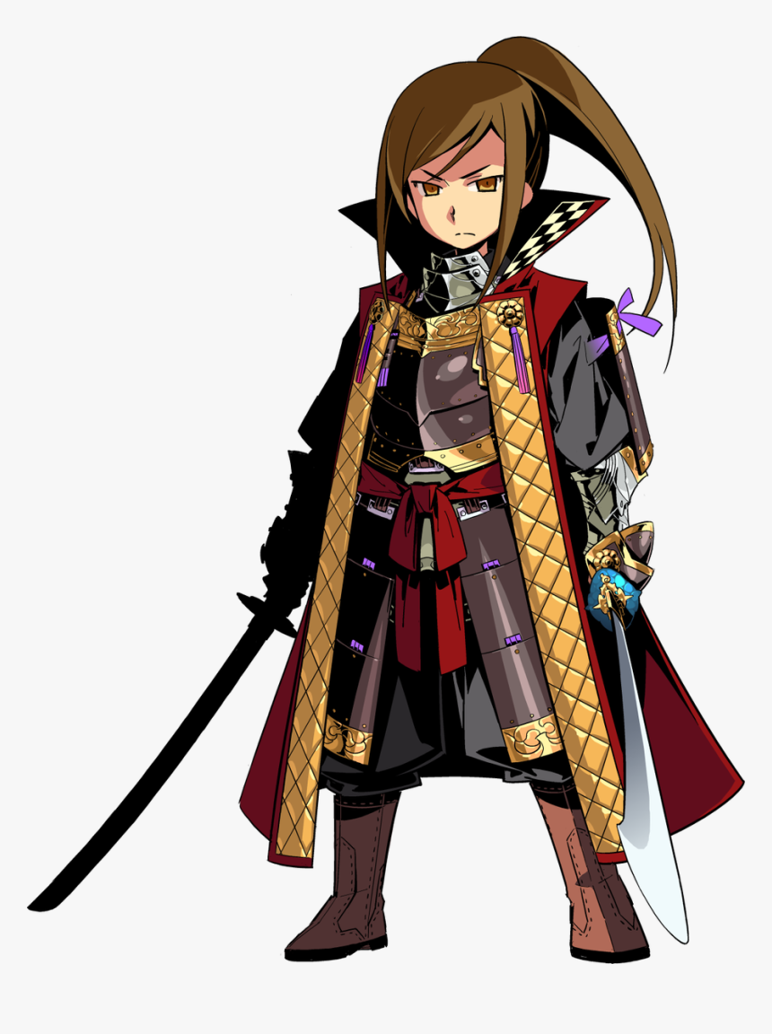 Transparent Ronin Png - Etrian Odyssey Male Shogun, Png Download