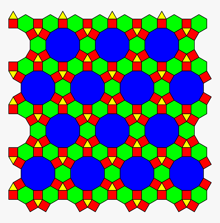 4 Regular Polygon Tessellation, HD Png Download
