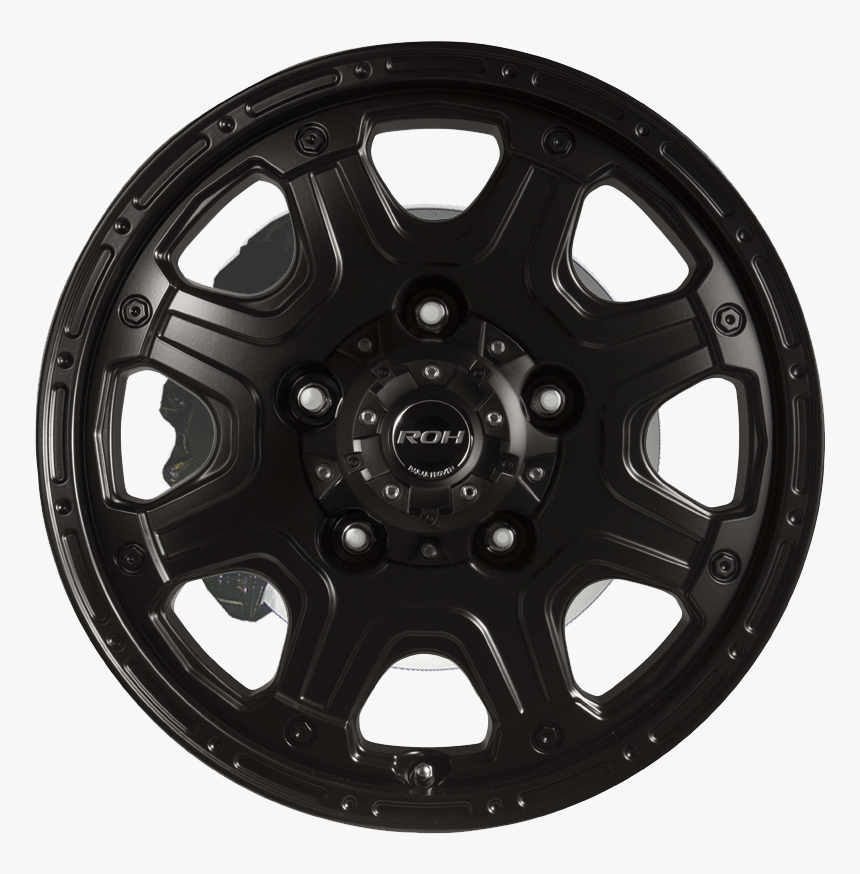 Octagon Matt Black - Hubcap, HD Png Download