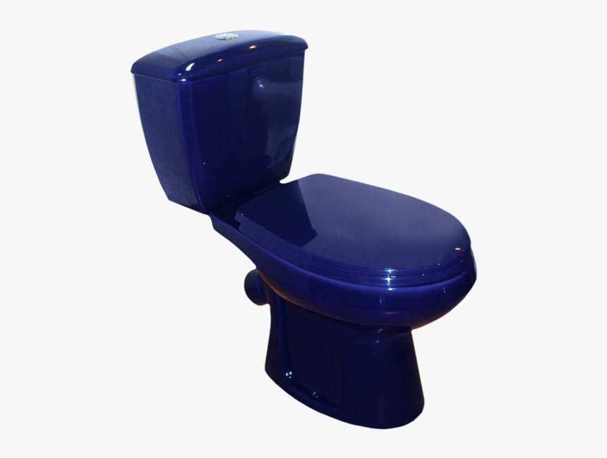 Toilet - Cobalt Blue Blue Toilet, HD Png Download