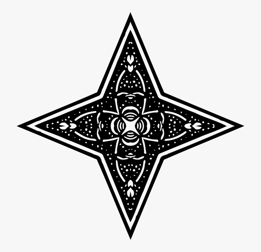 Triangle,visual Arts,star - Artes Visuales Blanco Y Negro, HD Png Download