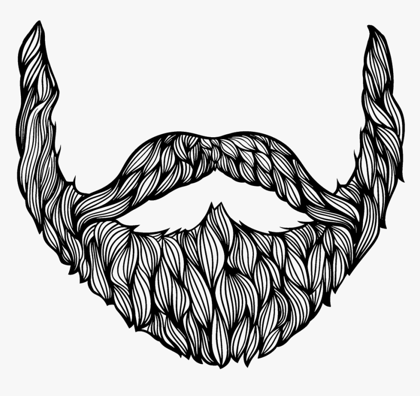 Transparent Beard Clipart - Beard Drawing, HD Png Download