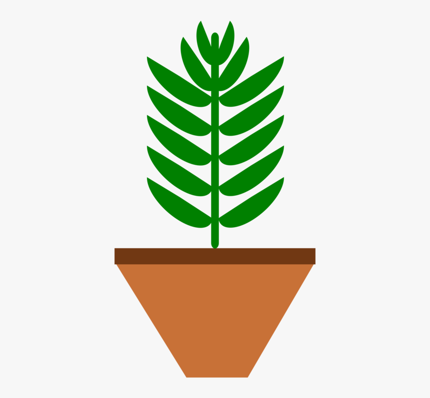 Plant,flower,leaf - Potted Plant Clip Art, HD Png Download