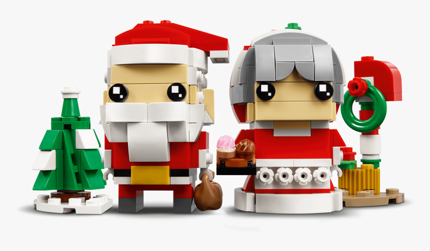 Lego Brickheadz Mr & Mrs Claus, HD Png Download