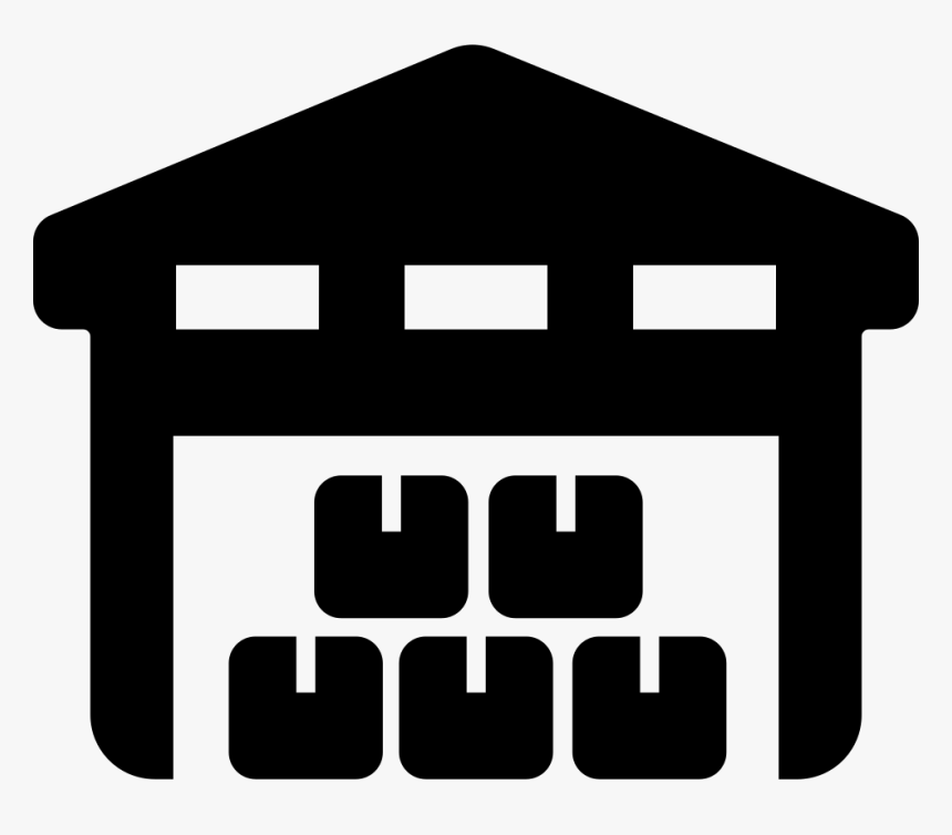 Boxes Piles Stored Inside A Garage For Delivery - Self Storage Icon, HD Png Download