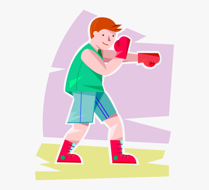 Vector Illustration Of Primary Or Elementary School - Boxing Clip Art, HD Png Download