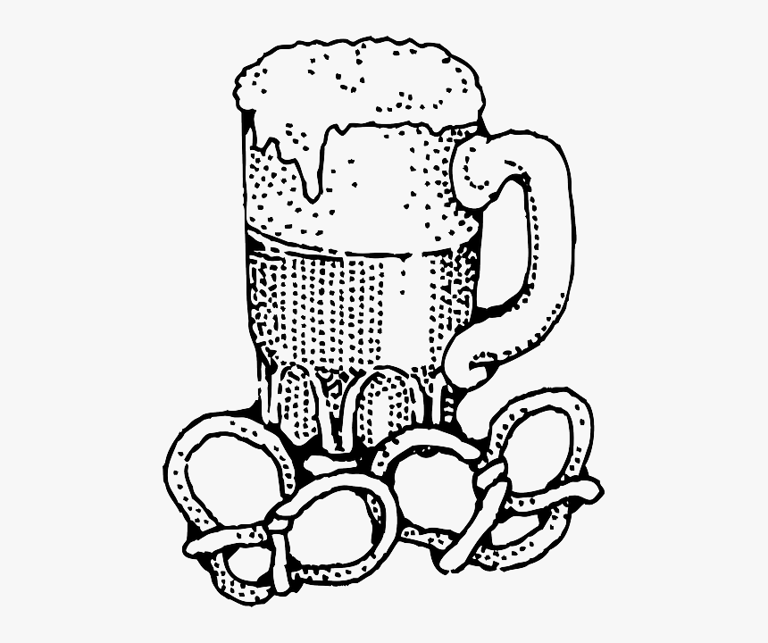 Beer And Pretzel Clip Art, HD Png Download