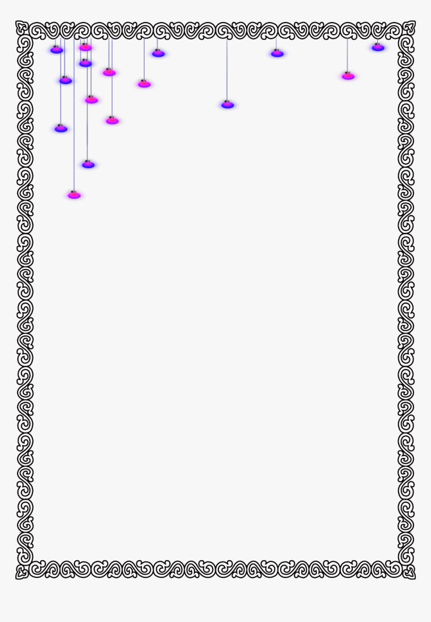 #mq #hanging #black #frame #frames #border #borders - Lavender, HD Png Download