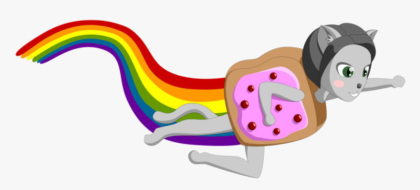 Regnbue Katten, HD Png Download