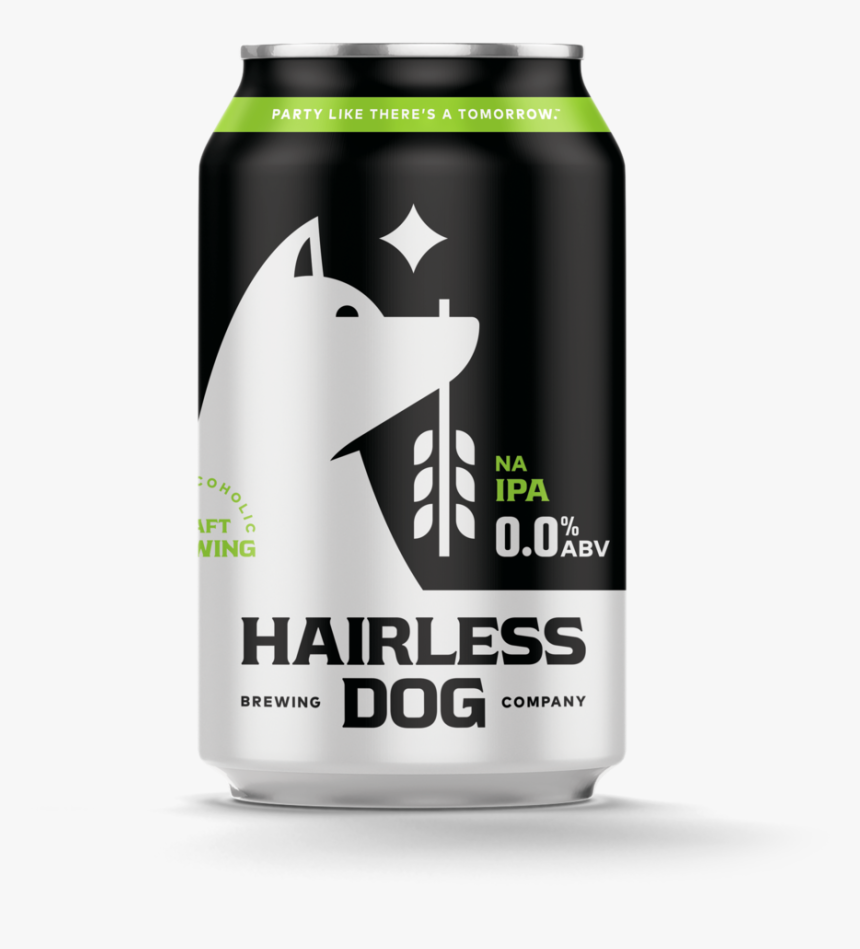 New201900012 Hairlessdog Ipa Rgb - Hairless Dog Non Alcoholic Beer, HD Png Download