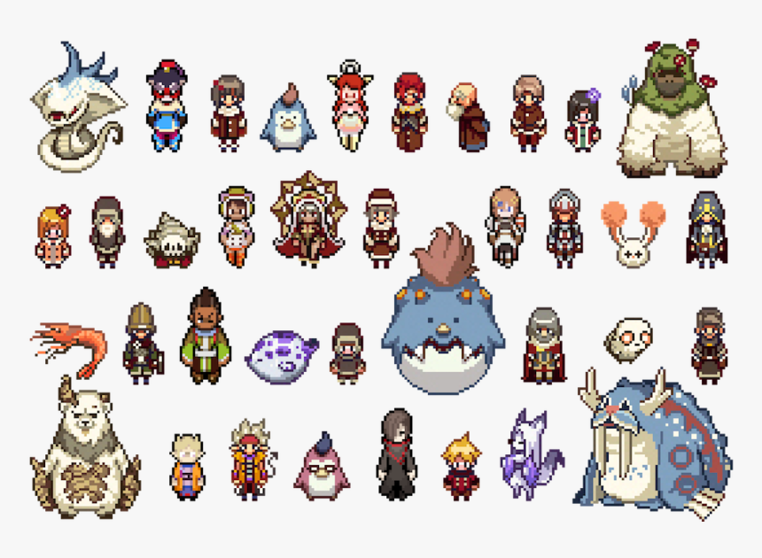 Dot Characters - Am Setsuna Pixel Art, HD Png Download
