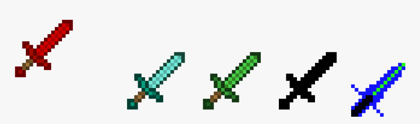 Diamond Sword Minecraft Sword Design, HD Png Download