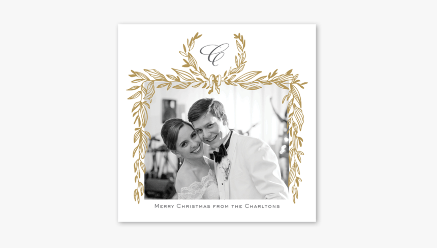 Gold Wreath Border - Picture Frame, HD Png Download