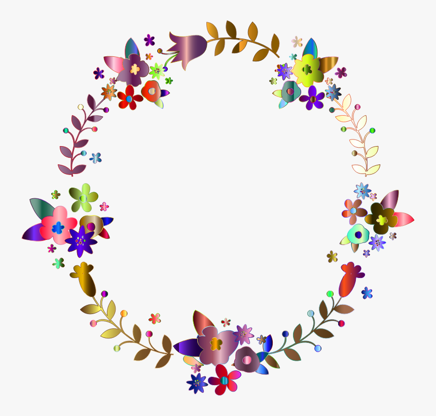 Floral Wreath By Barbaraalane Chromatic - Independence Day, HD Png Download