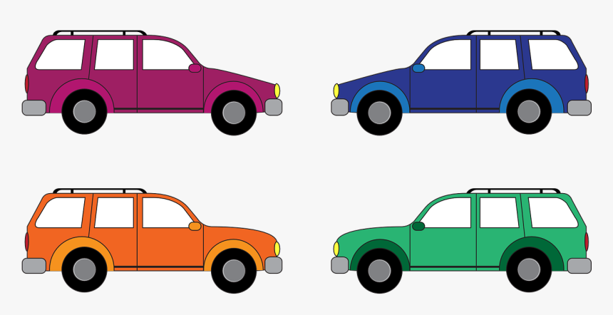 Cars Colorful Vehicles Free Photo - Cars Driving Clip Art, HD Png Download